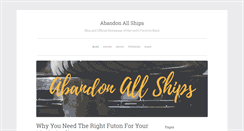 Desktop Screenshot of abandonallships.com