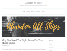Tablet Screenshot of abandonallships.com
